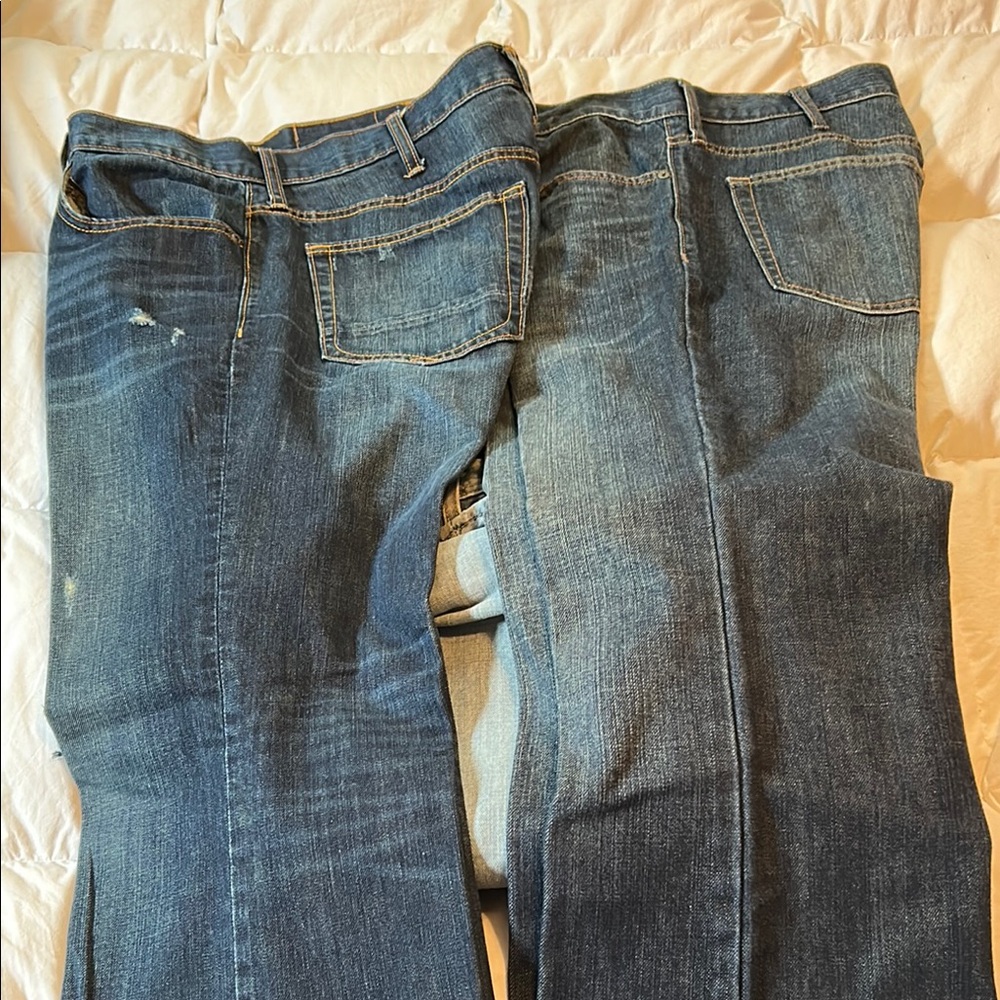 Classic Blue mens Jeans 2 old navy 36-32